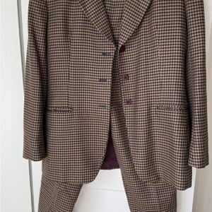 Jones New York Vintage Houndstooth Wool Suit Set